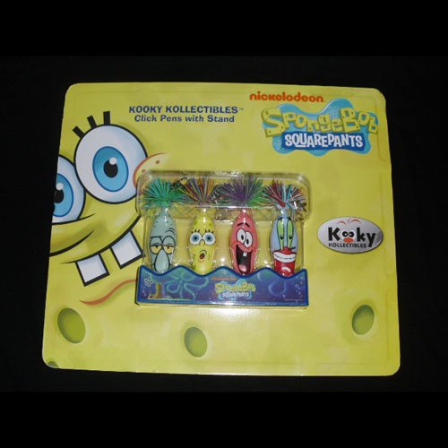 Spongebob 4 Kooky Click Pens Kechains with Stand Series 2