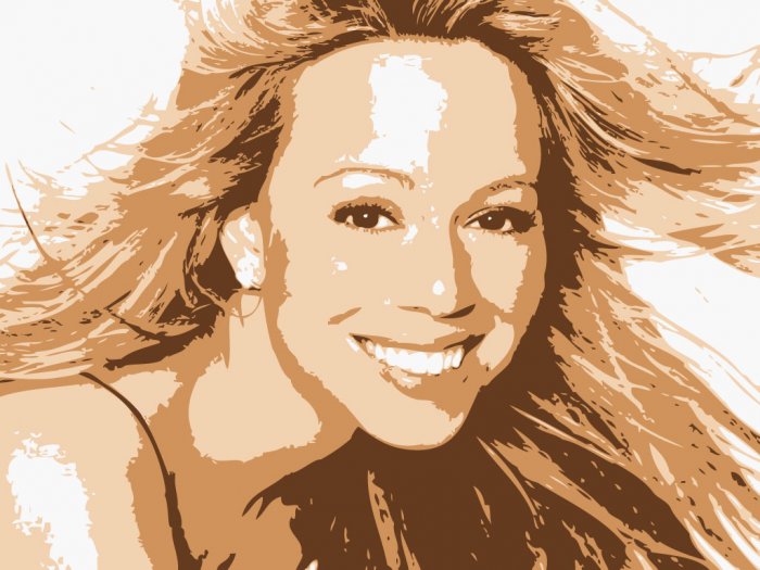 8x10 Mariah Carie Popart Print Celebrity Pop Art Picture