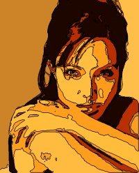 8x10 Angelina Jolie Popart Print Celebrity Pop Art Picture
