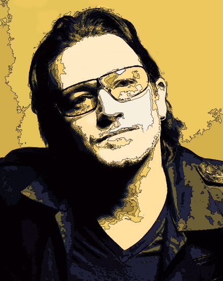 8x10 Bono U2 Popart Print Celebrity Pop Art Picture Limited Edition
