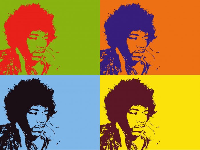 8x10 Jimi Hendricks Popart Print Celebrity Pop Art Picture Limited Edition