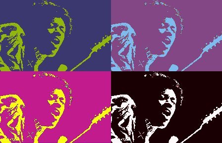 8x10 Jimi Hendricks Popart Print Celebrity Pop Art Picture Limited Edition