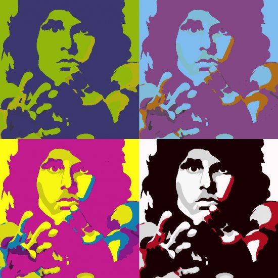 8x10 Jim Morrison Popart Print Celebrity Pop Art Picture Limited Edition