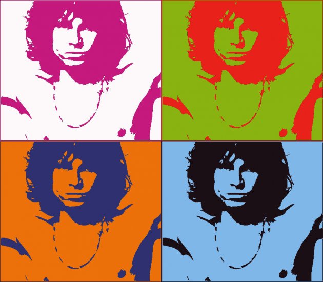8x10 Jim Morrison Popart Print Celebrity Pop Art Picture Limited Edition