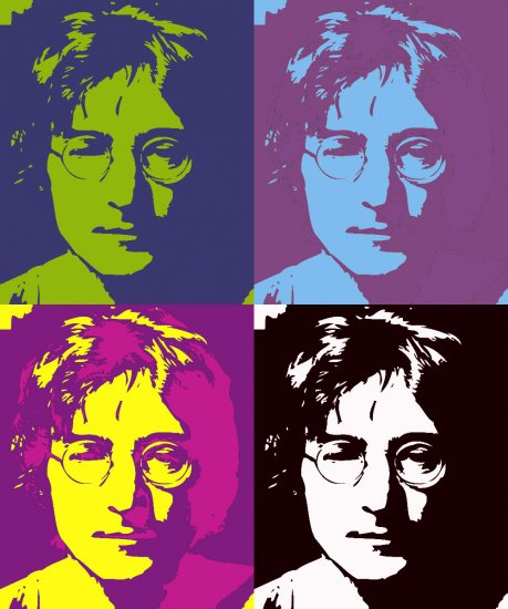 8x10 The Beatles John Lenon Popart Print Celebrity Pop Art Picture Limited Edition