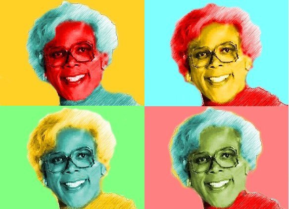 8x10 Madea Tyler Perry Popart Print Celebrity Pop Art Picture Limited Edition