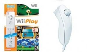 NINTENDO WII GIFTS BUNDLE - 9 GAMES AND NUNCHUK/...