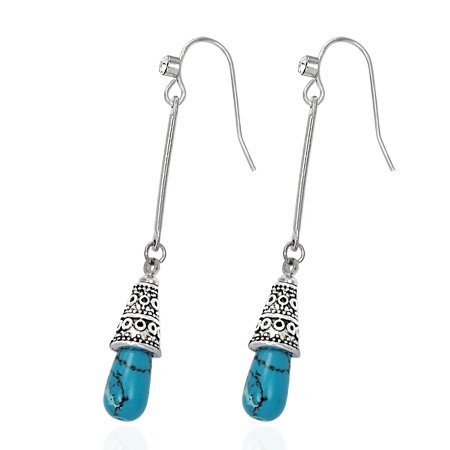 Turquoise & CZ Earrings - TRAVELLER