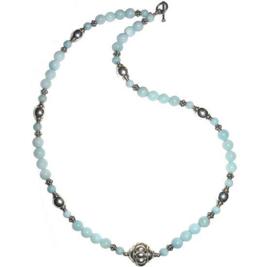 Amazonite & Sterling Silver Necklace