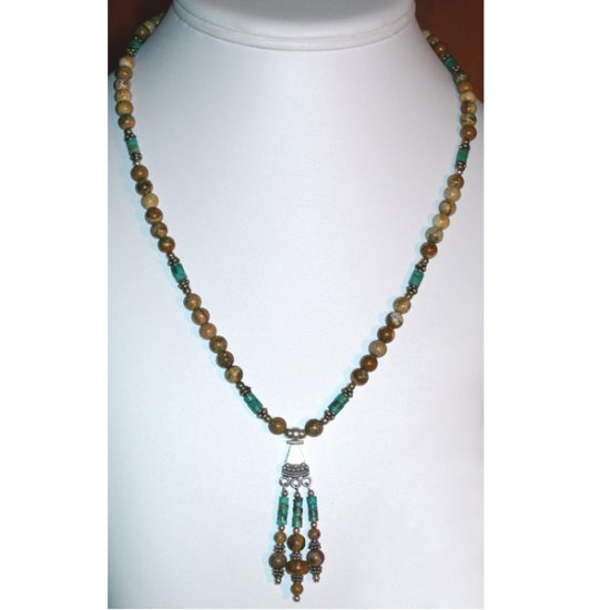 Picture Jasper & Turquoise Necklace