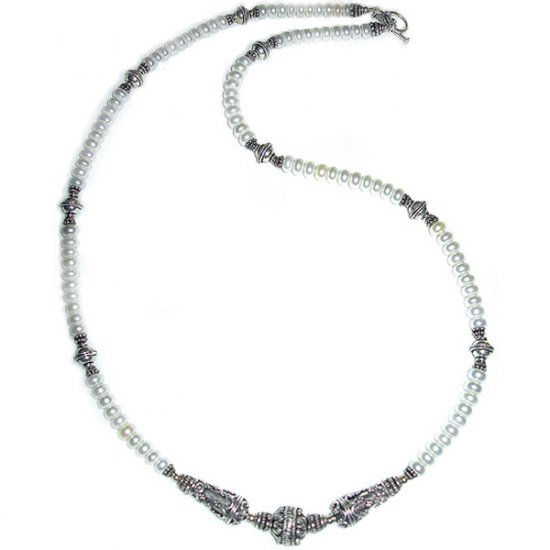 Pearl & Sterling Silver Necklace