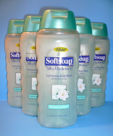 5 Softsoap Exfoliating Body Wash Orchid & Freesia ♥