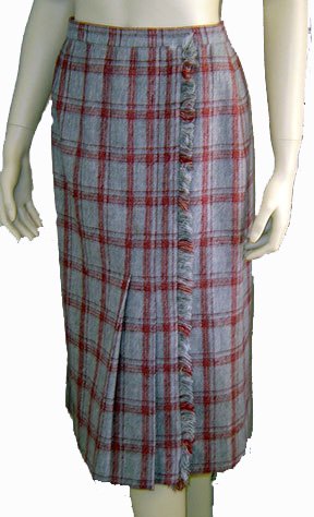 70s Lilli Ann for Adolph Shumann Faux Wrap Skirt