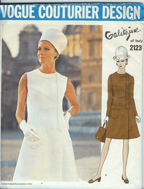 Mod 60s Galitzine Vogue Couterier Pattern