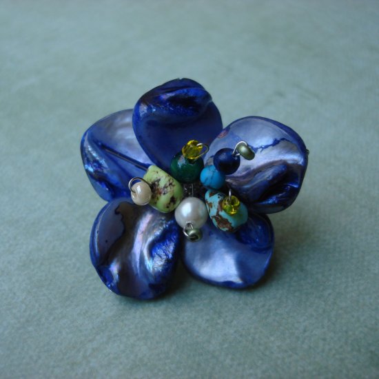 Peacock Flower Cocktail Ring