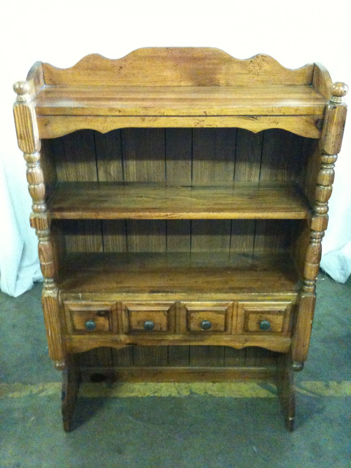#1 Solid Wood Cabinet Hutch with Drawer