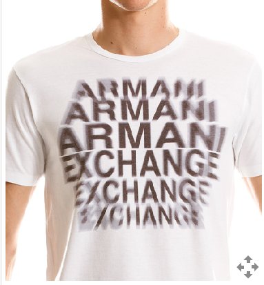 ARMANI EXCHANGE Echo White T Shirt size Large