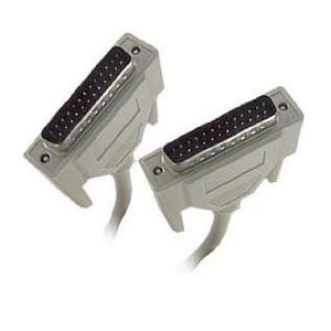 RS232 DB25 Male to Male Straight Thru Serial Cable 3 Feet