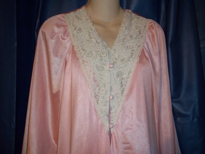 Vintage Peignoir Set - Pink Size Medium