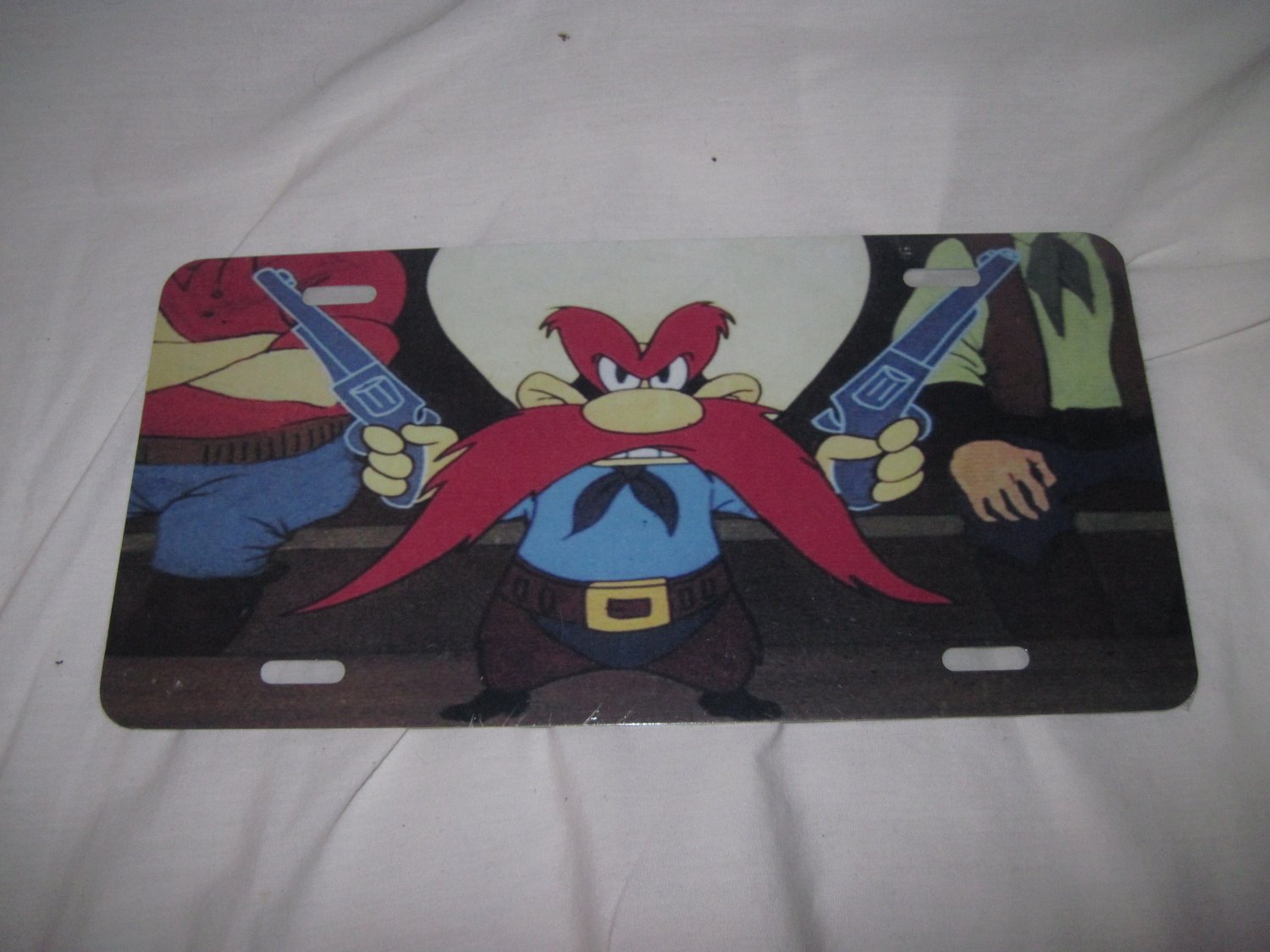 YOSEMITE SAM LOONY TUNES LICENSE PLATE 6 X 12 NEW