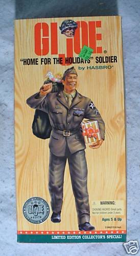 GI Joe 12" Home for the Holidays Soldier Af Am MIB !