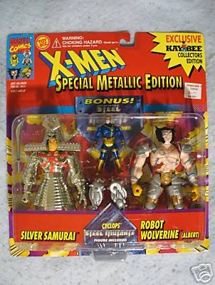X-Men Metallic Edition SILVER SAMURAI & ROBOT WOLVERINE