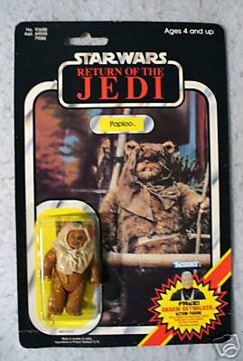 Star Wars Vintage ROTJ Paploo 79 back MOC