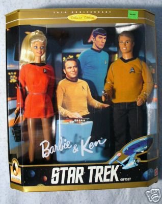 STAR TREK BARBIE and KEN 30th Anniversary MIB