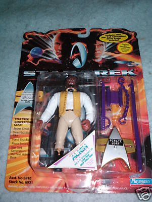 Star Trek Generations Worf 19th Century Playmates MOC