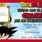 Carte invitation dragon ball