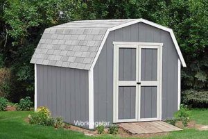 12' x 12' Barn Roof Style Storage Shed Project Plans #W21212