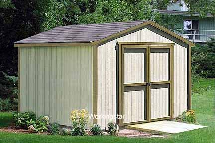 12' x 16' Gable Roof Style Storage Shed Project Plans #W11216