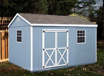 10' x16' Gable Garden Storage Shed Project Plans #E1016