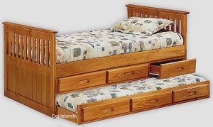 Twin Bed with Trundle Bed Plans