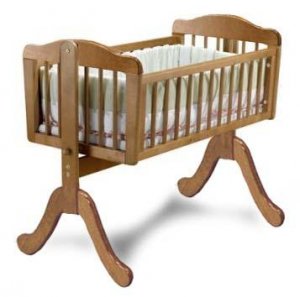 Nursery Baby Swing Cradle Bed Woodworking Plans, Design #5CRD2