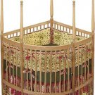 Nursery Baby Custom Corner Crib Woodworking Plans, Design #CRCRB