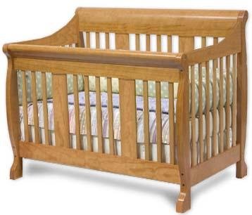 Convertible Sleigh Style Crib Woodworking Plans, Design #CNCR1