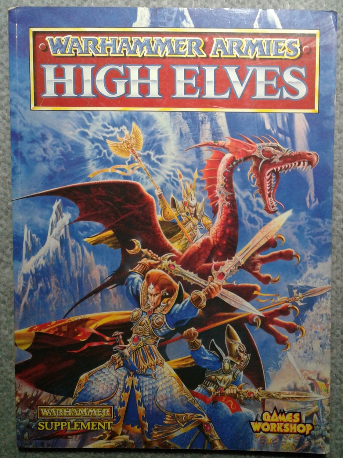 Games Workshop Warhammer Armies Supplement High Elves Ulthuan