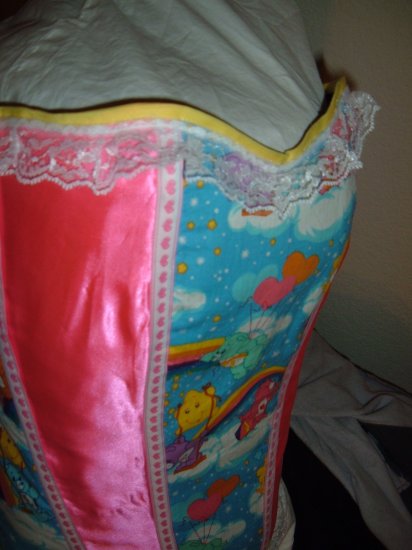 Carebear Steel spiral boned Corset Bustier