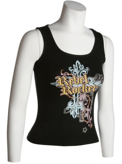 Black Rebel Rocker Tank Top Small