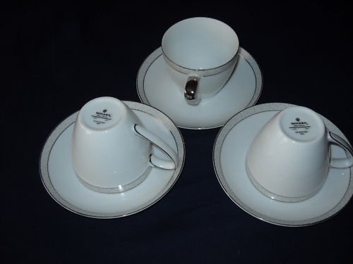 Mikasa Aristocrat tea cups/saucers (8 available)