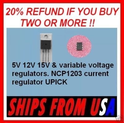 LM317 LM337 NCP1203 current voltage regulator 5V 12V 15