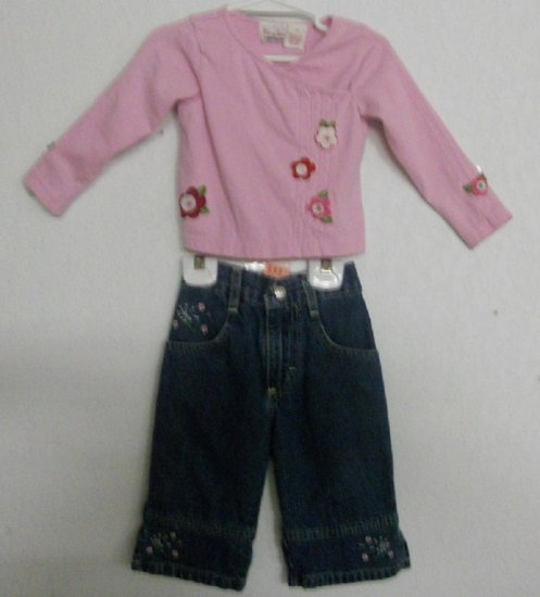 2pc Top & Jean Set By Mary Jane & Riders Sz 2T