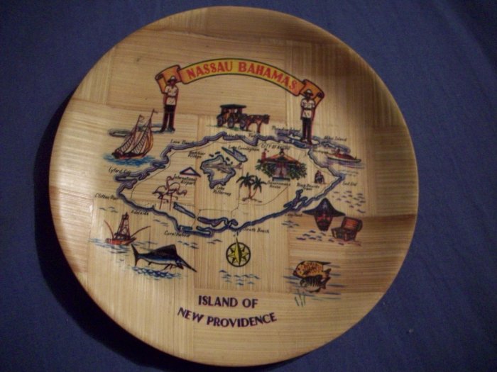 6 1/4" Nassau Bahamas Plate (Wood?)