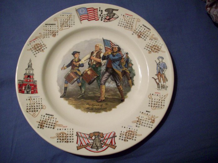 10 1/4" 1976 Calander Plate