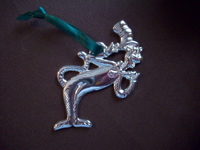 Cat in the Hat Silver Plated Ornament The Mischievous Cat