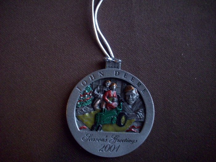 2001 Pewter John Deere Ornament No. 6