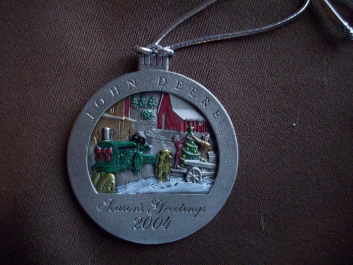 2004 Pewter John Deere Ornament No. 9