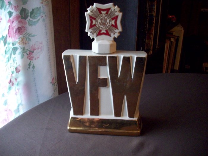1974 Ezra Brooks V.F.W. Decanter