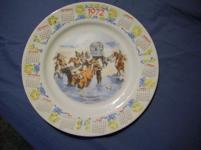 10 1/4" 1972 Frederic Remington Calander Plate